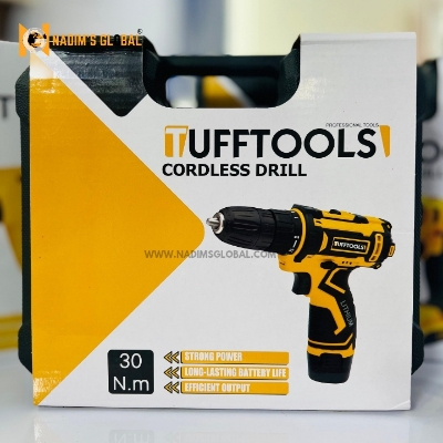 Picture of TUFFTOOLS Super Power 18V Cordless Portable Power Drill Kit with 2 Li-ion Batteries-Screwgun