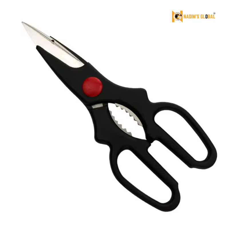 Picture of 🏷️Stainless Steel Kitchen Scissors with Fish Scale Remover & Nut Cracker
