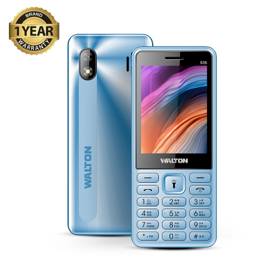 Picture of Walton S35 Metal Frame | Gradient Design Feature Phone with 2.8'' big Display Digital camera, Flash Light, Memory card support upto 32 Gb (Multicolor)