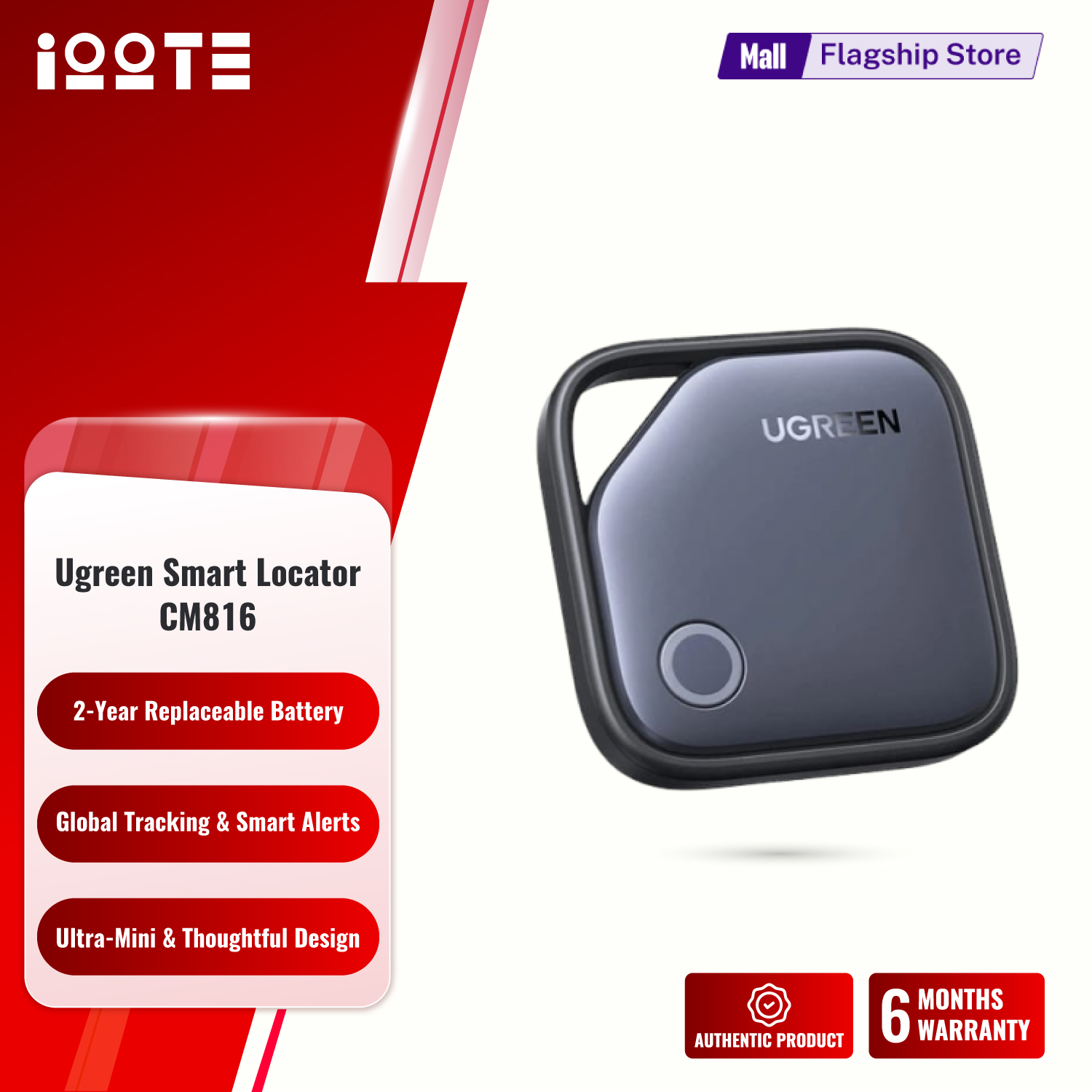 Picture of UGREEN FineTrack Smart Finder – 80dB Loud Alarm, 2 Years Replaceable Battery