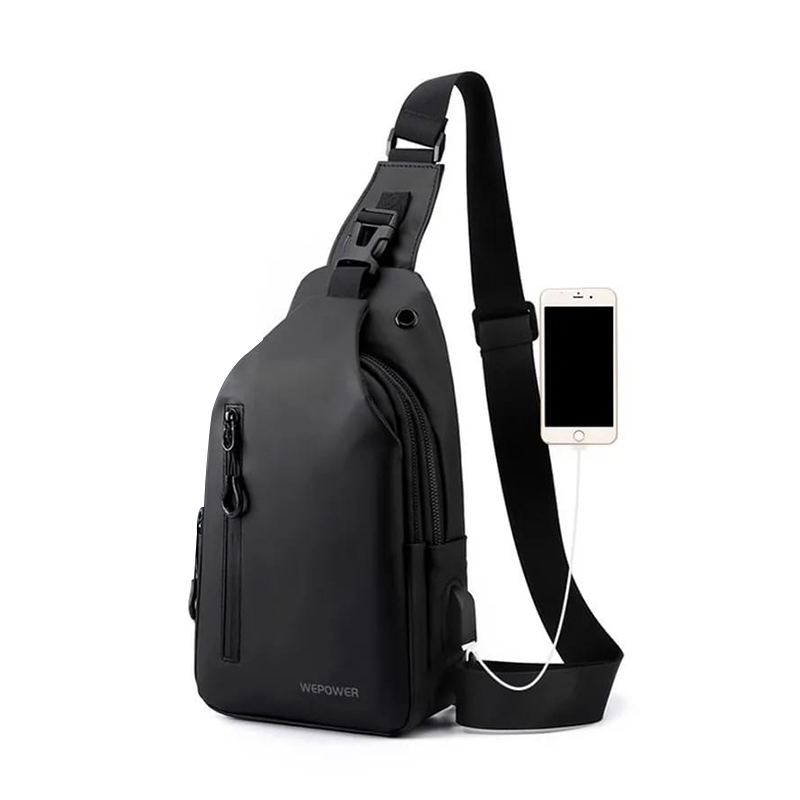 Picture of Men's Shoulder Bag Waterproof Oxford Cross Body Double Layer Zipper Bag High-Capacity Travel Phone Pouch Fashion Bag