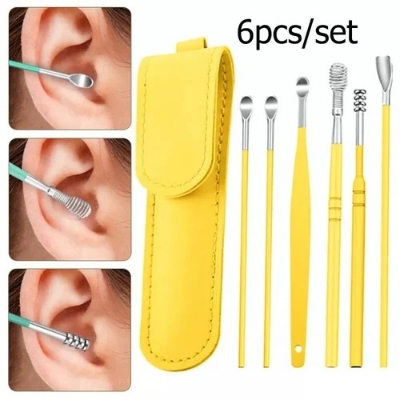 Picture of Earwax Removal Ear Cleaning Kit 6pcs Ear Wax Cleaner Tool Set