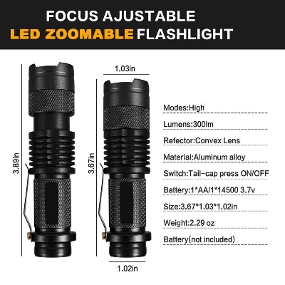 Picture of Versatile Rechargeable Flashlight with Battery Indicator