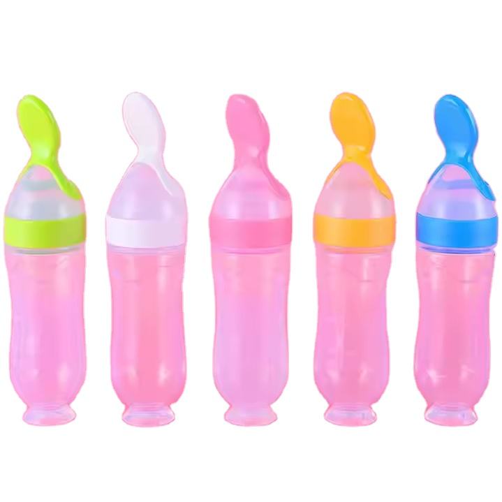 Picture of 90 ml silicone spoon feeder Plastic spoon