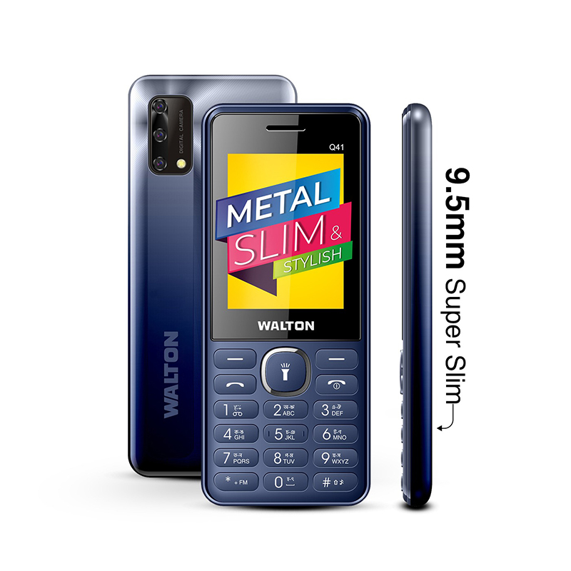 Picture of Walton Q41  Metal Frame | Gradient Design Feature Phone with Digital Camera, Flash Light, Large Battery and Super Durable (Multicolor)
