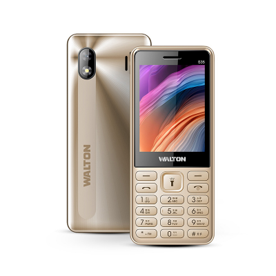 Picture of Walton S35 Metal Frame | Gradient Design Feature Phone with 2.8'' big Display Digital camera, Flash Light, Memory card support upto 32 Gb (Multicolor)