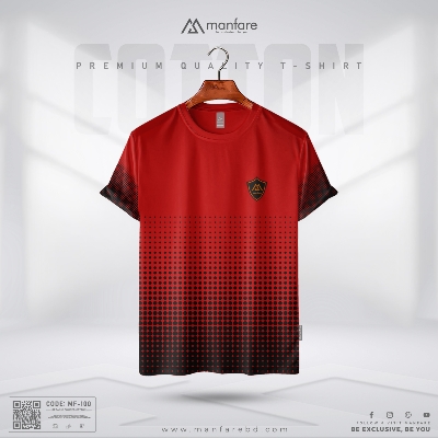 Picture of Manfare'S Premium Quality Red Cotton T Shirt For Men - T Shirt For Man I MF-100