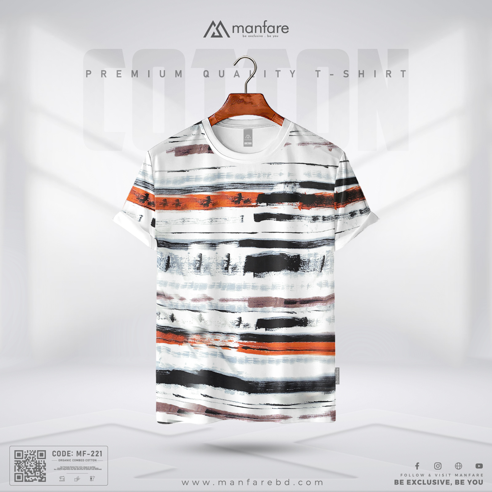 Picture of Manfare'S All-Over Men'S Premium Half Sleeve Casual T-Shirt I MF-221