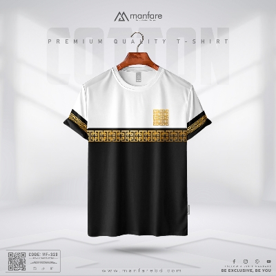 Picture of Foil Printed Manfare's Premium Cotton T Shirt For Man I MF-320