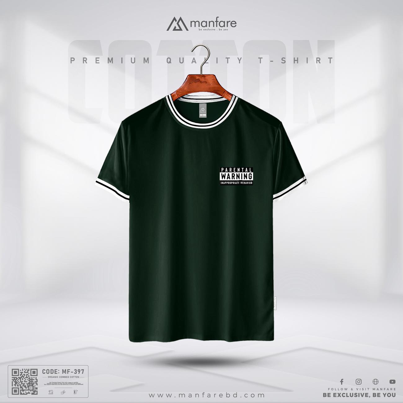 Picture of Manfare's Premium Quality Cotton T-Shirt for Men l MF-397