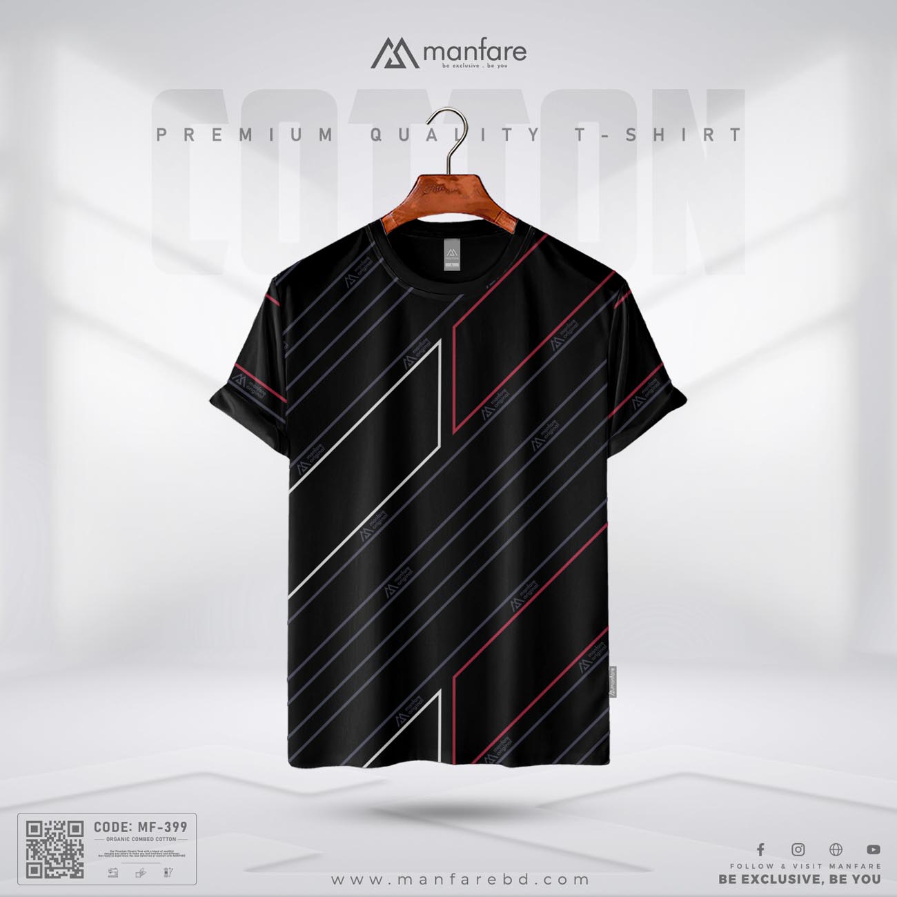 Picture of Manfare's Premium Quality Cotton T Shirt For Man I MF-399