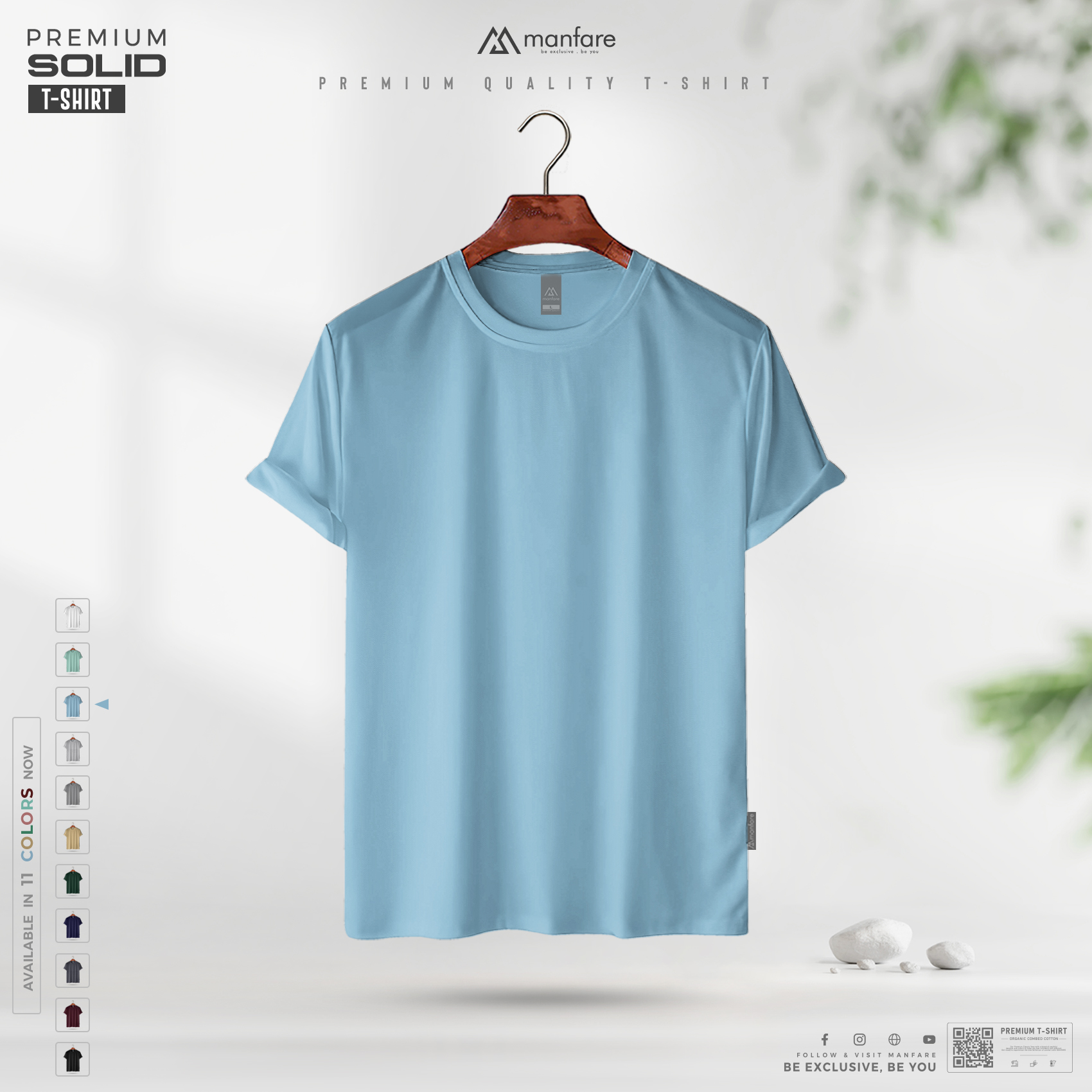 Picture of Manfare's Premium Solid T Shirt - Tourquise I MF-431