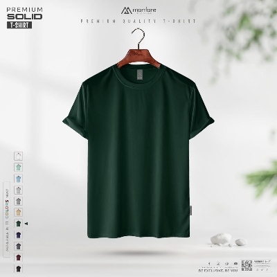 Picture of Manfare's Premium Solid T Shirt - Bottle Green I MF-434