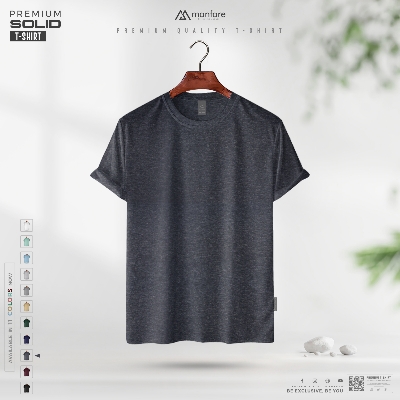 Picture of Manfare'S Premium Solid T Shirt For Men - Available in Multicolor And Sizes - 100% Organic Combed Cotton