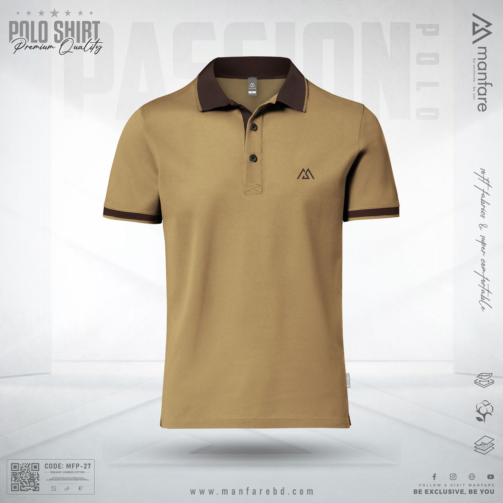 Picture of Single Jersey Premium Quality Polo Shirt | MFP-27