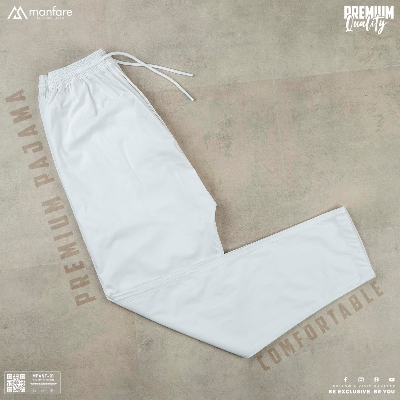 Picture of Manfare's Premium Quality Stitch Cotton Pajama For Men I Available Black & White