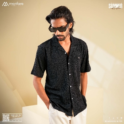 Picture of Premium Cuban Collar Half Shirt for Men | MS-74