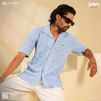 Picture of Premium Cuban Collar Half Shirt for Men | MS-71