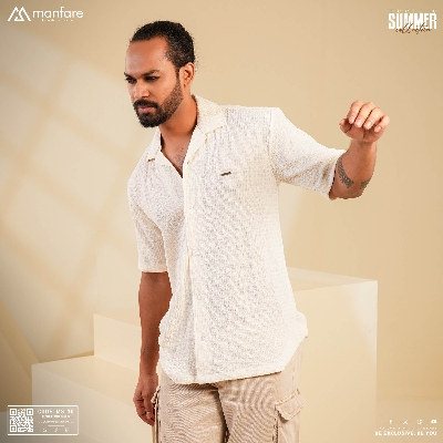 Picture of Premium Cuban Collar Half Shirt for Men | MS-70