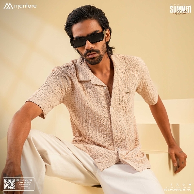 Picture of Premium Cuban Collar Half Shirt for Men | MS-75