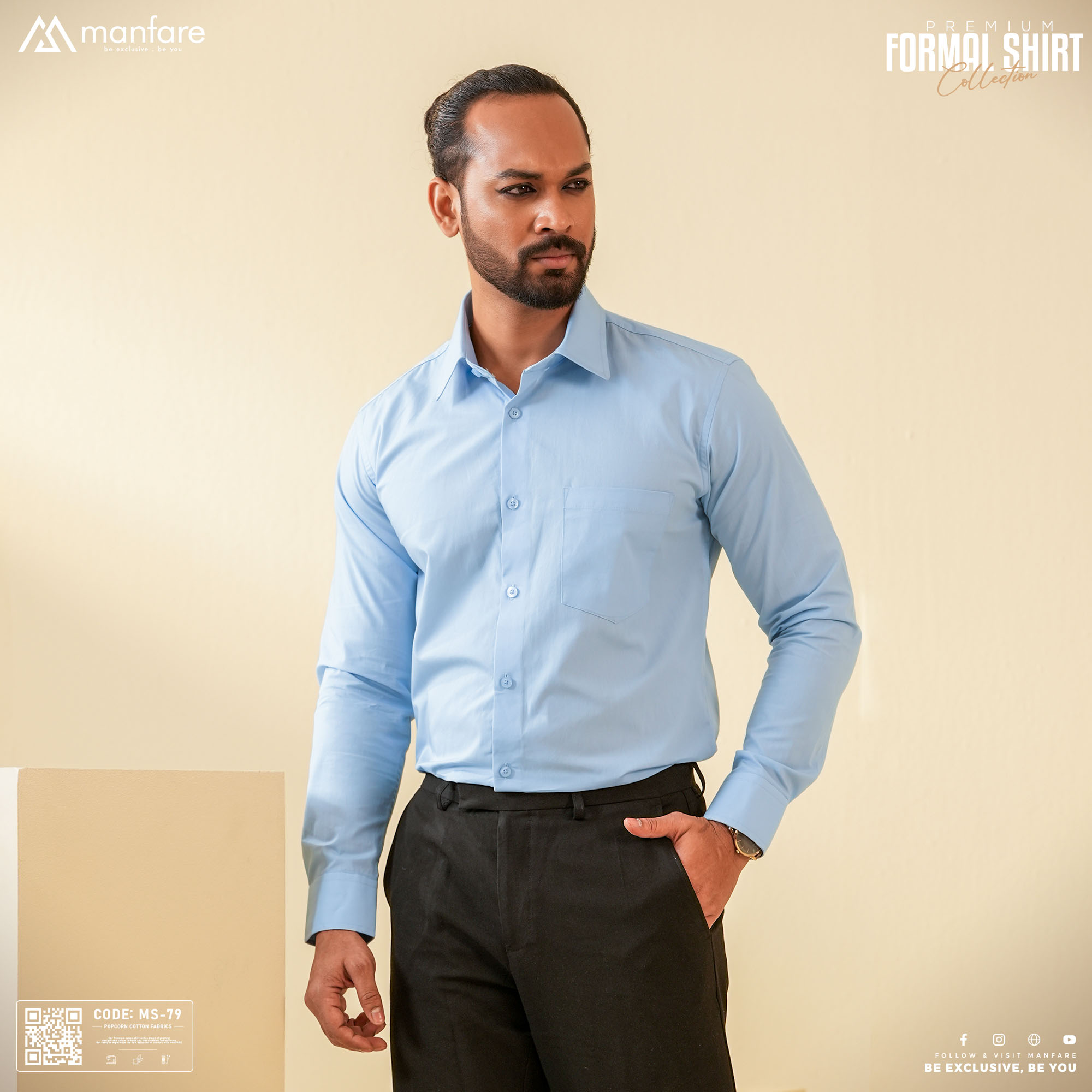 Picture of Premium Formal Solid Shirt For Men | MS-79