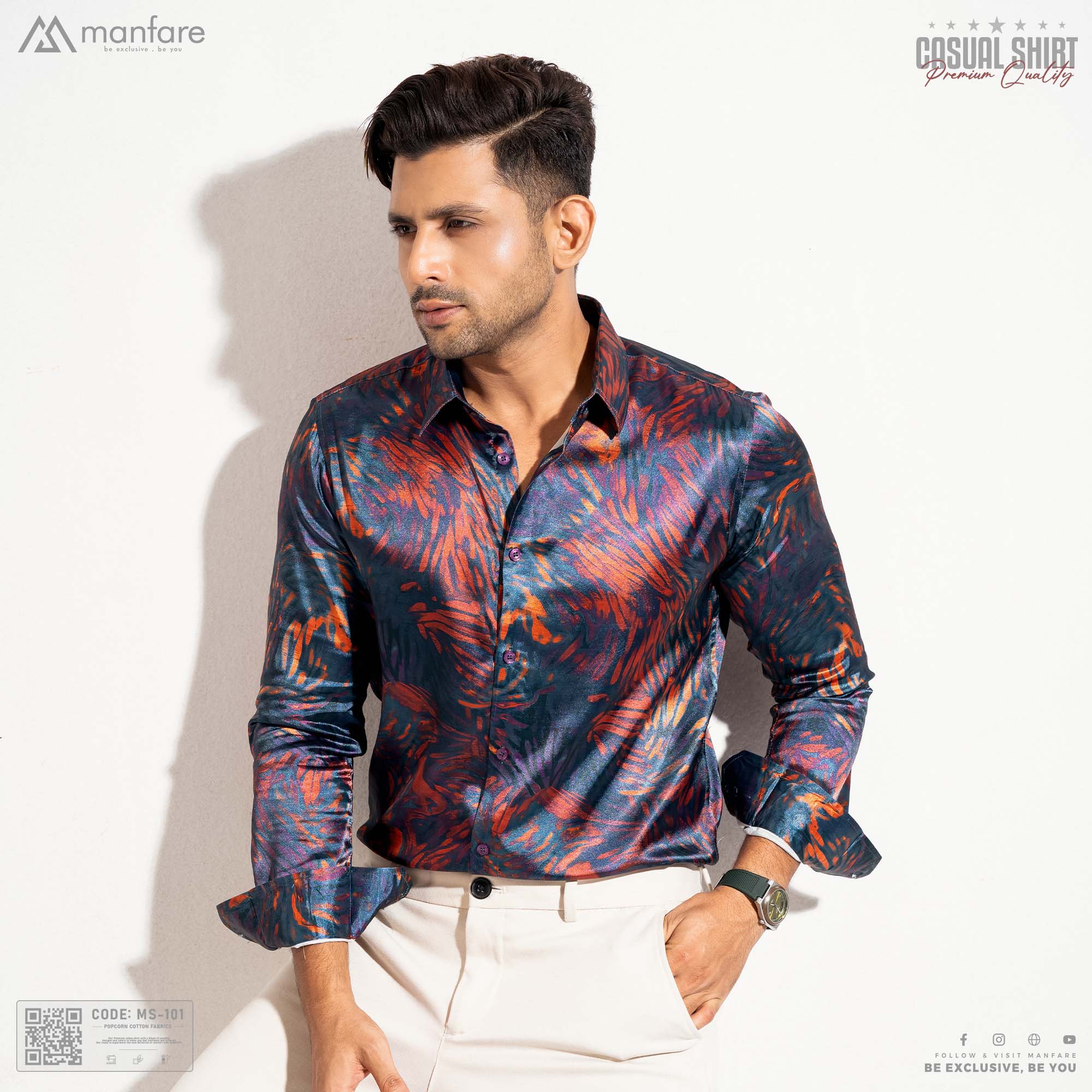 Picture of Premium Casual Printed Shirt For Men I MS-101