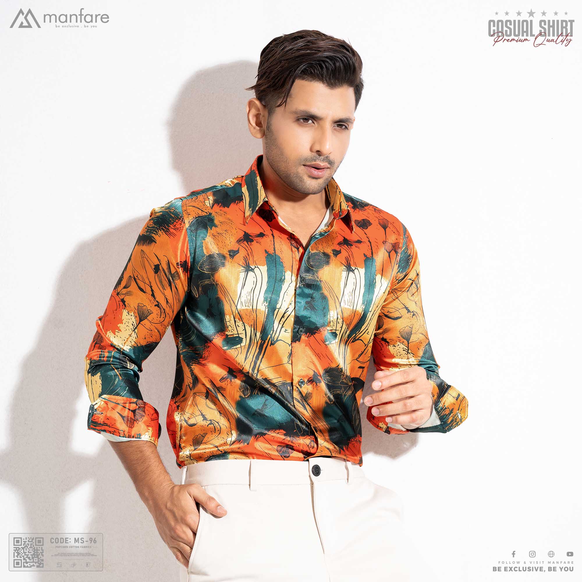 Picture of Premium Casual Printed Shirt For Men I MS-96
