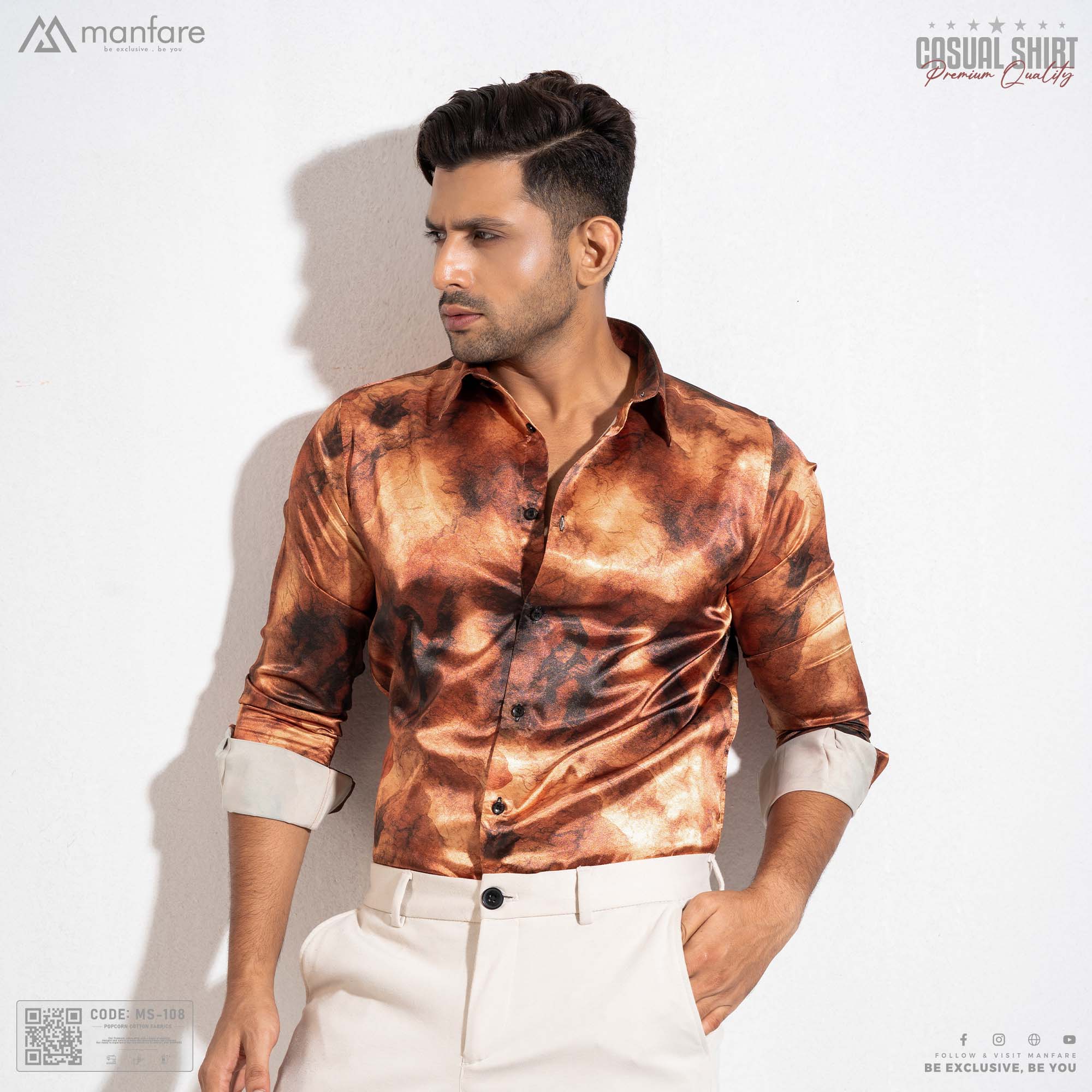 Picture of Premium Casual Printed Shirt For Men I MS-108