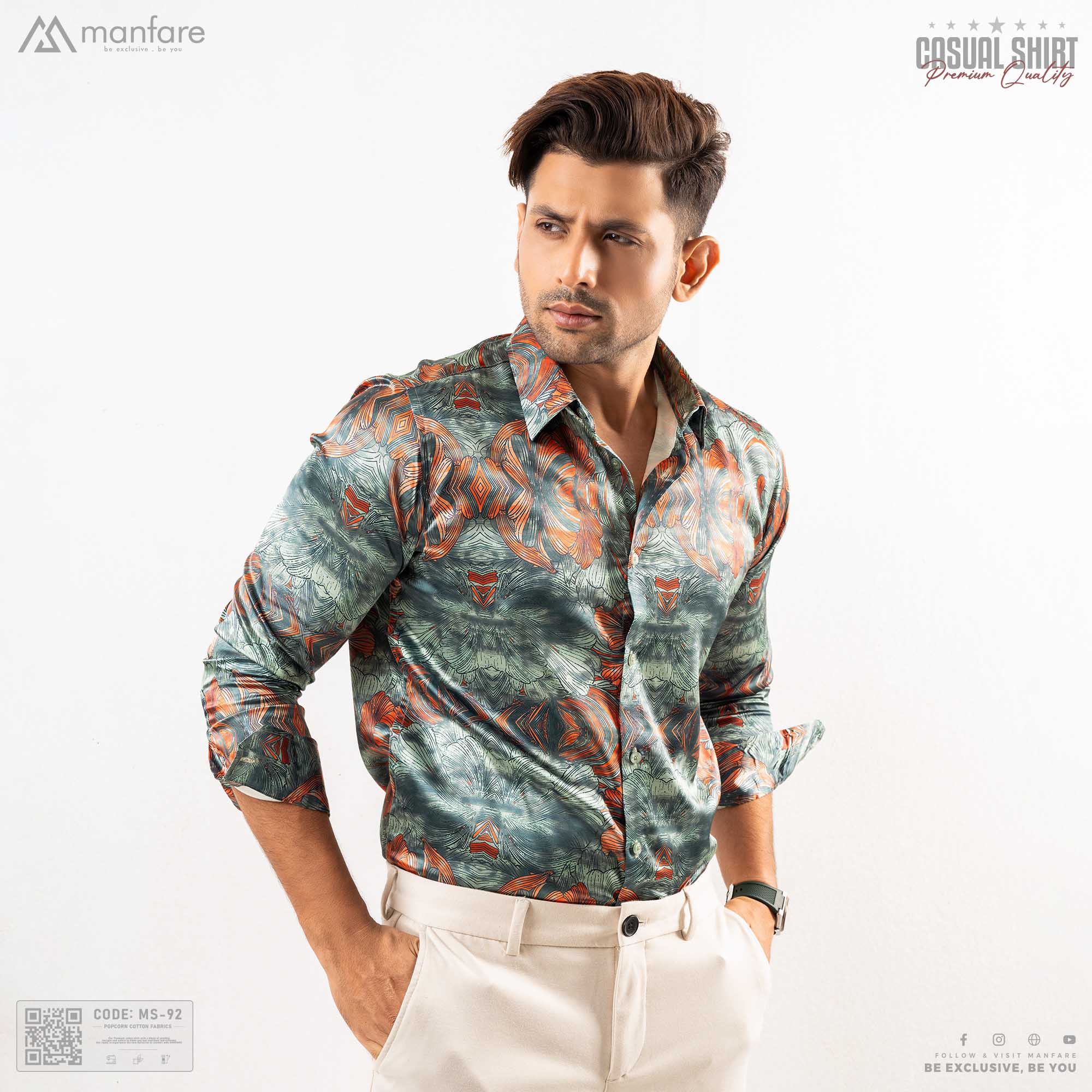 Picture of Premium Casual Printed Shirt For Men I MS-92
