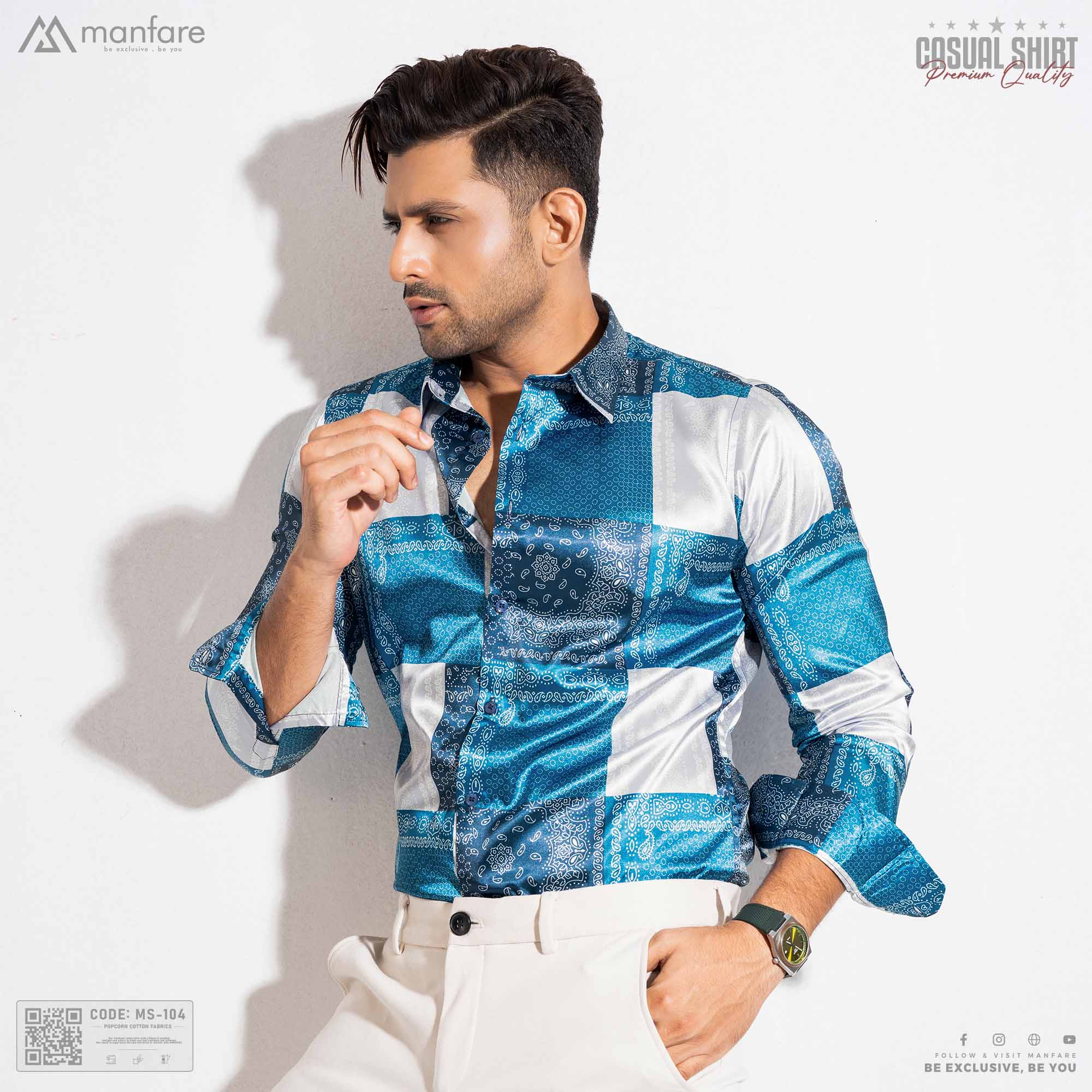 Picture of Premium Casual Printed Shirt For Men I MS-104