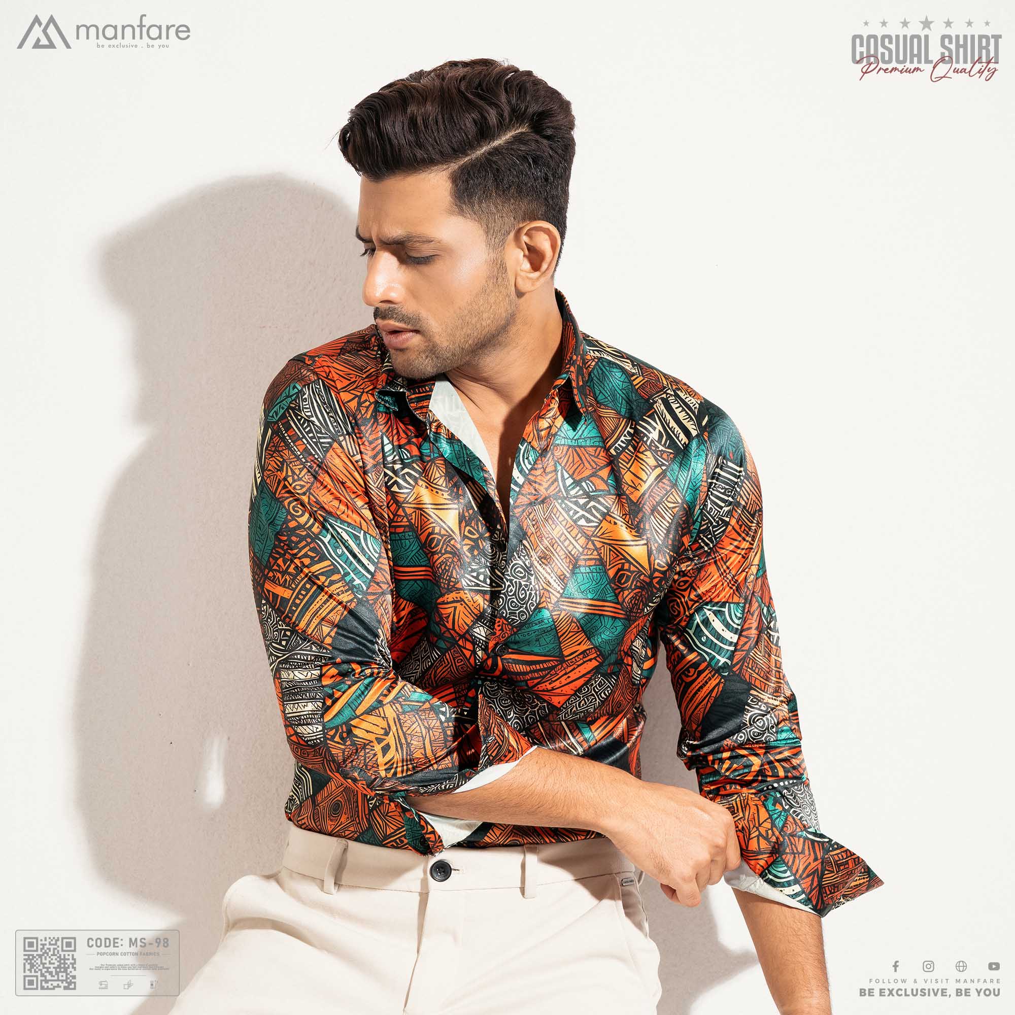 Picture of Premium Casual Printed Shirt For Men I MS-98