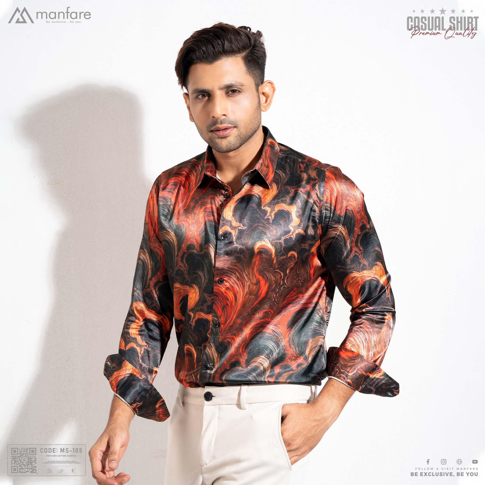 Picture of Premium Casual Printed Shirt For Men I MS-105