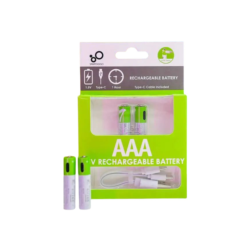Picture of 🔋 SmarToools RB20 AAA 1.5V 750mWh Rechargeable Battery – 2 Pcs Set