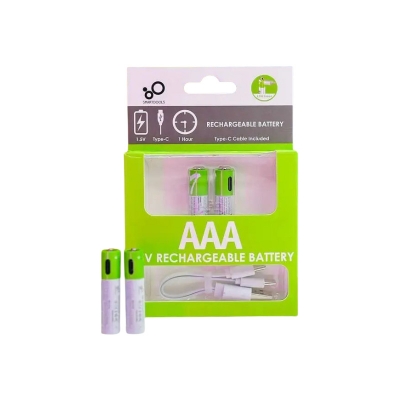 Picture of 🔋 SmarToools RB20 AAA 1.5V 750mWh Rechargeable Battery – 2 Pcs Set