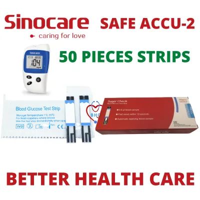Picture of SAFE ACCU 2 Sugar Chack Blood Glucose Test Strips 50pcs individual
