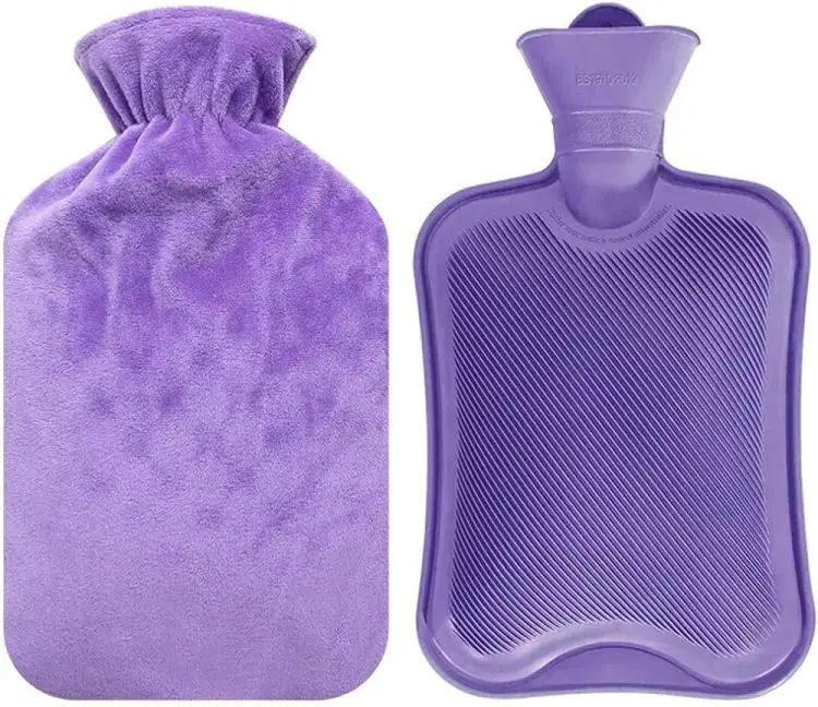 Picture of Multicolor Hot Water Bag With Cover - 2 Liter - Stay Warm And Cozy With Multicolor Hot Water Bag & Cover Set