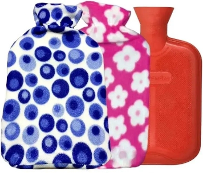 Picture of Multicolor Hot Water Bag With Cover - 2 Liter - Stay Warm And Cozy With Multicolor Hot Water Bag & Cover Set