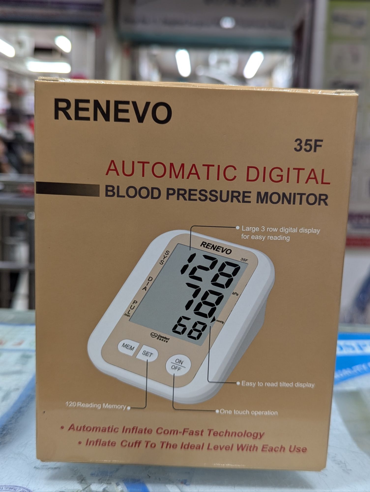Picture of RENEVO Digital Blood Pressure Monitor 35F 3 years guarantee