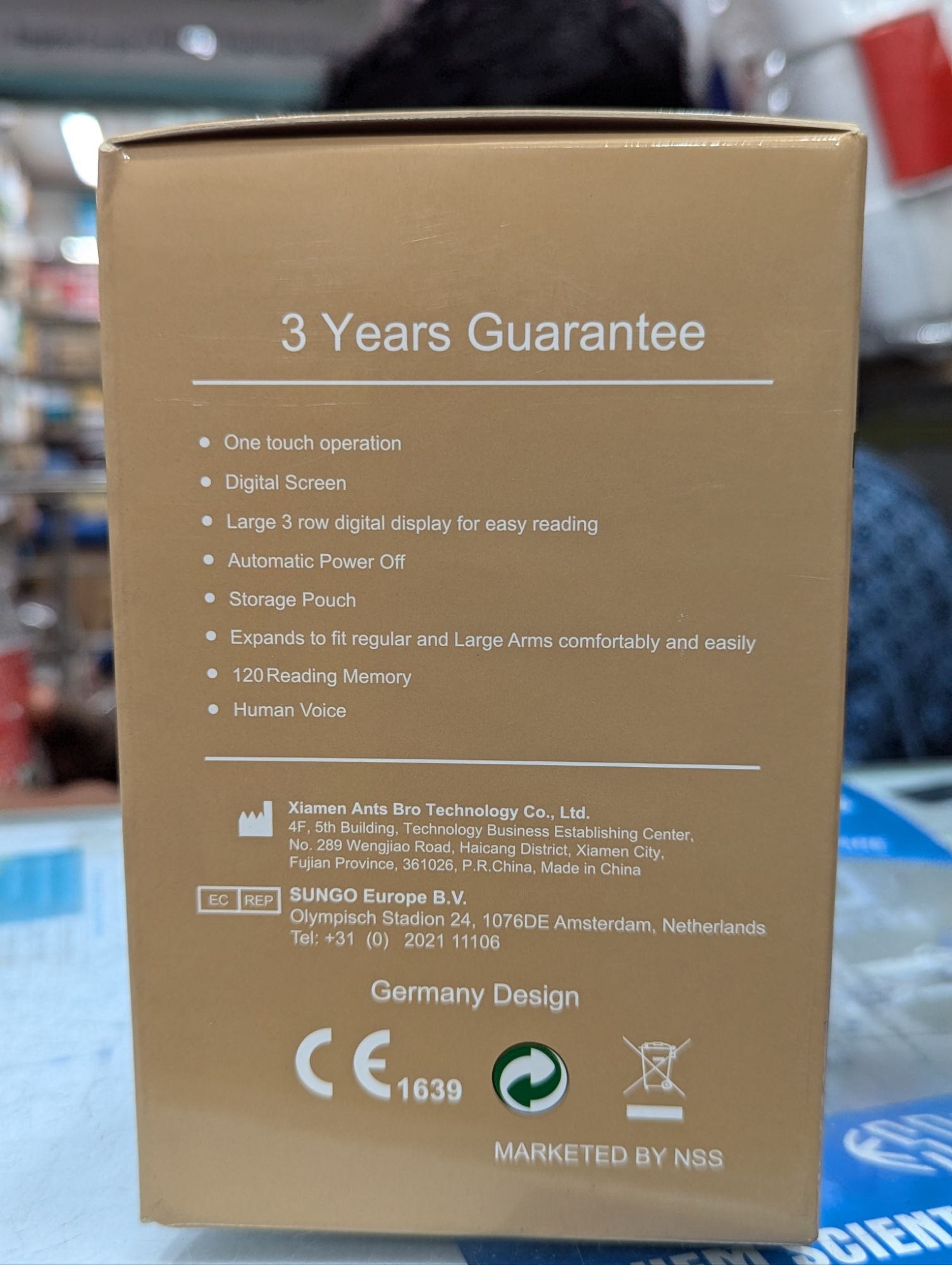 Picture of RENEVO Digital Blood Pressure Monitor 35F 3 years guarantee