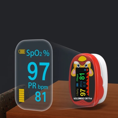 Picture of children kids Finger Pulse Oximeter for Pediatric/Child oximetro Pulsoximeter Medical Infant De Dedo SpO2 Saturation Meter