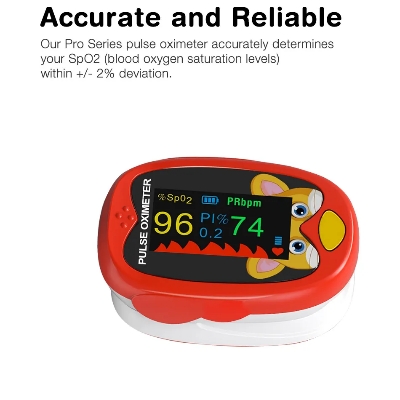 Picture of children kids Finger Pulse Oximeter for Pediatric/Child oximetro Pulsoximeter Medical Infant De Dedo SpO2 Saturation Meter