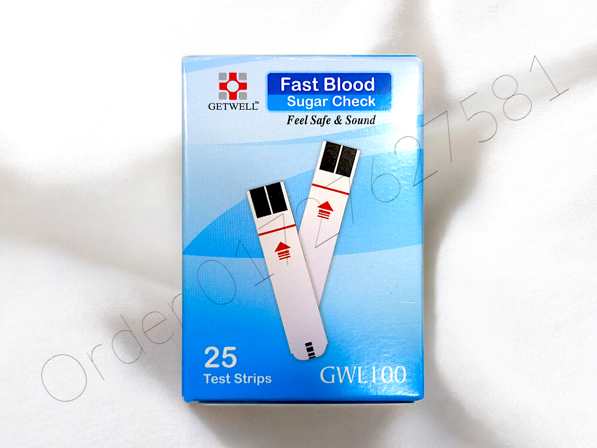 Picture of Test Strip for Getwell Blood Glucose Monitor- 25 Pcs