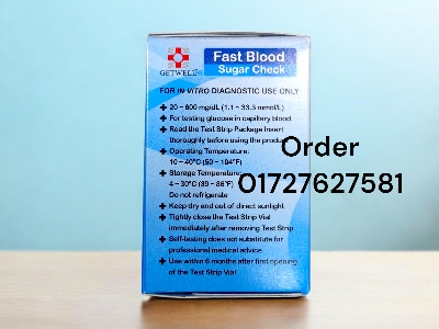 Picture of Test Strip for Getwell Blood Glucose Monitor- 25 Pcs