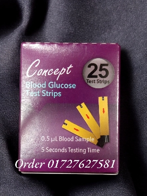 Picture of Concept Blood glucose Test Strip 25 PCS