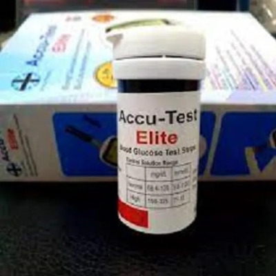 Picture of Accu Test Elite Blood Glucose Check Strip 25 pcs (No Box Only Vail)