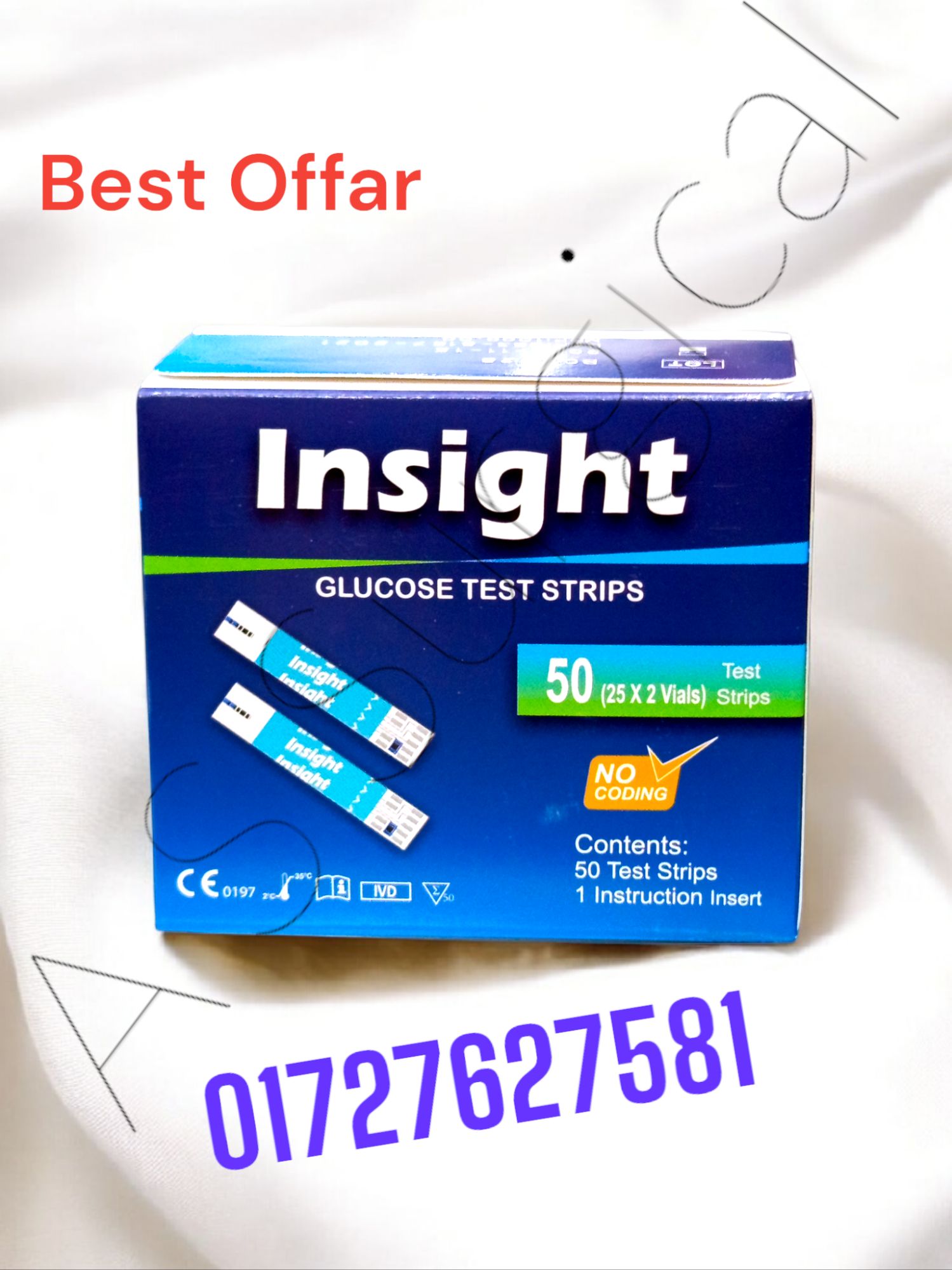 Picture of Insight Glucose test Strips 25 pcs
