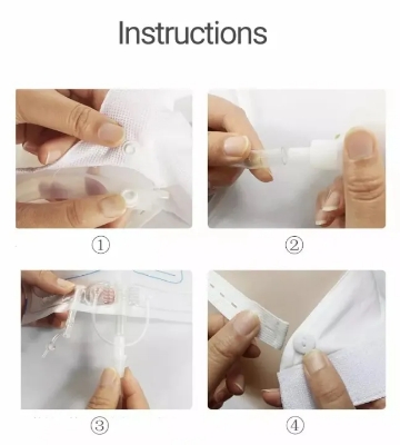 Picture of Portable reuseable medical incontinence male female urine container urine collection bag / Silicone Urine Collector Bag Adults Urinal with Urine Catheter Bags for Older Men Woman