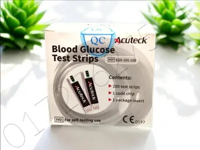 Picture of AcuTeck Blood Glucose Strip for Monitoring Blood Sugar 100 pes 