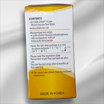 Picture of Cera-Chek 1 Code Blood Glucose Test Strip