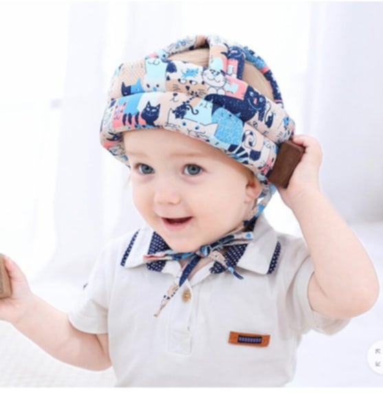 Picture of Baby Head Protector - Baby Helmet for Crawling Walking Running - No Bumps and Soft Cushion - Adjustable Protective Cap Infant Baby Safety